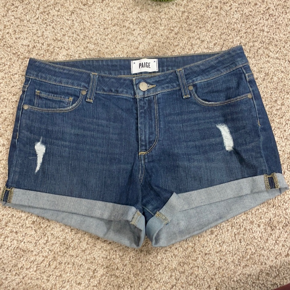 Paige denim shorts, barely worn!